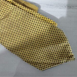 Tommy Hilfiger Yellow and Black Polka Dot Tie